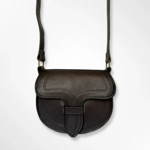 Carriel clásico tradicional antioqueño en cuero liso Tío Rico negro