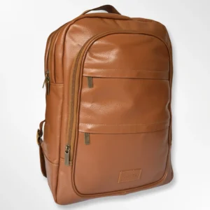 Morral Terry clásico ejecutivo en cuero brillante miel