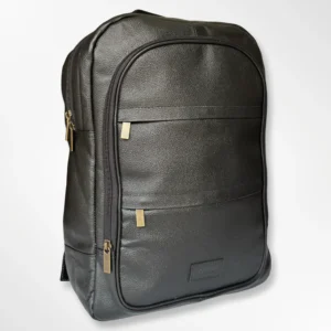 Morral Terry clásico ejecutivo en cuero brillante negro