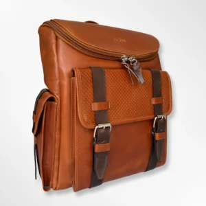 Morral ejecutivo clásico en cuero envejecido Palermo pequeño - miel-café