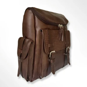 Morral ejecutivo clásico en cuero envejecido Palermo pequeño - café-café