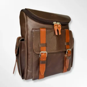 Morral ejecutivo clásico en cuero envejecido Palermo pequeño - café-miel