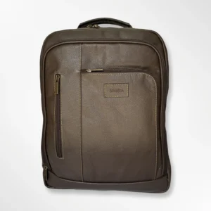 Morral en cuero ejecutivo clásico bunny brillante - café