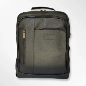 Morral en cuero ejecutivo clásico bunny brillante - negro