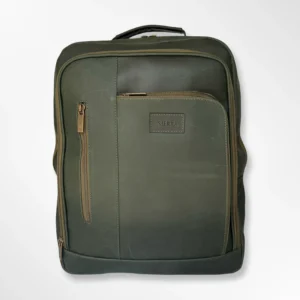 Morral en cuero ejecutivo clásico bunny envejecido - verde