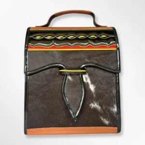Morral tipo carriel tradicional prehormado en cuero Big Bag