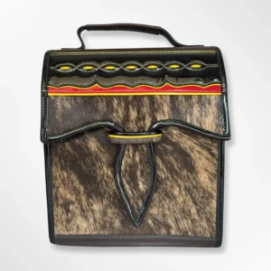 Morral tipo carriel tradicional prehormado en cuero Big Bag